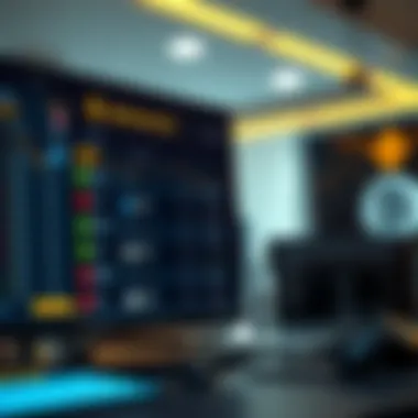 Binance Exchange interface showcasing trading options