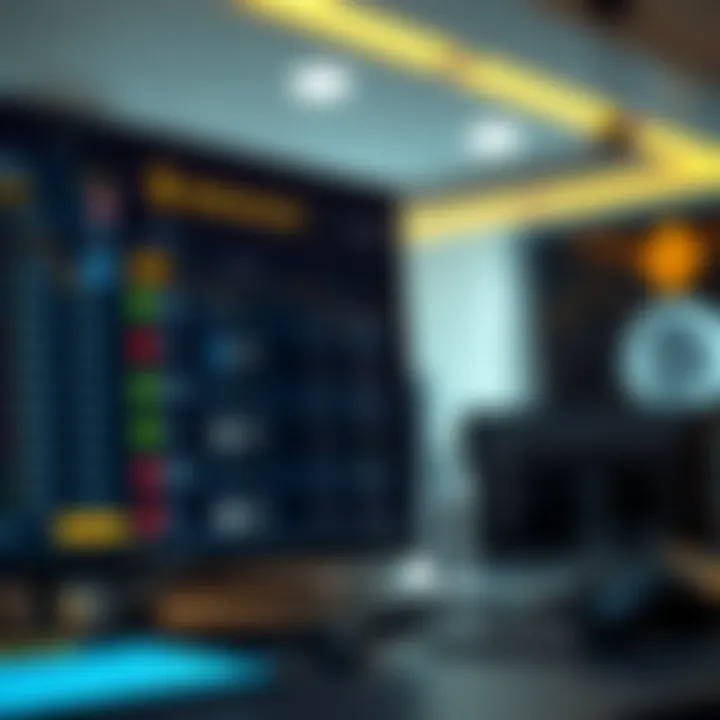 Binance Exchange interface showcasing trading options