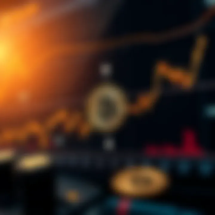 Graph depicting market trends and investor behavior related to Bitcoin