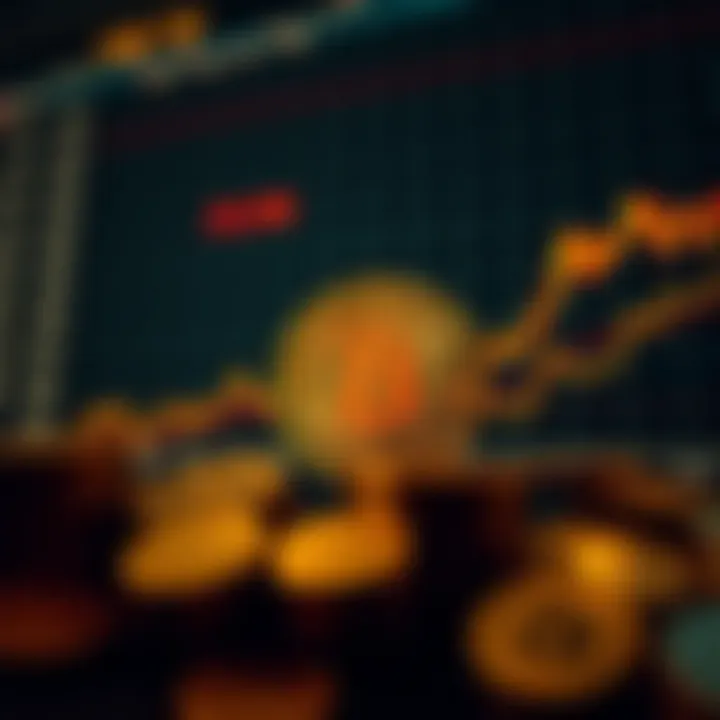 Historical Bitcoin price chart showing dramatic changes over time