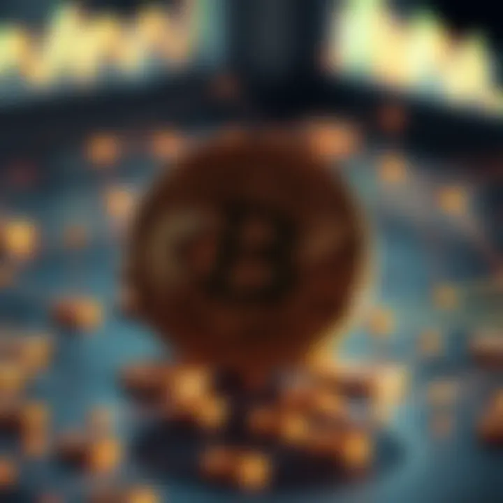 Visual depiction of blockchain technology and its impact on transactions