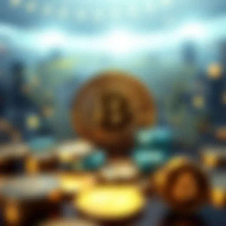 A conceptual illustration showing the global implications of cryptocurrency adoption