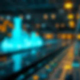 Conceptual representation of blockchain technology