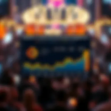 Infographic showing community engagement and adoption trends in blockchain