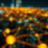 Blockchain network visual representation