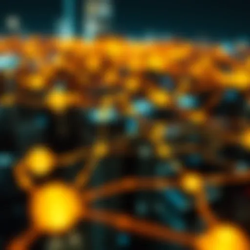 Blockchain network visual representation