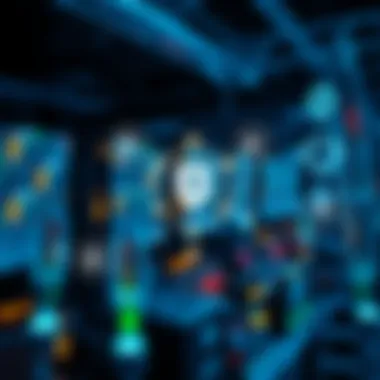 Illustration of Blockchain Use Cases in Telecommunications Diagram illustrating blockchain use cases in telecom