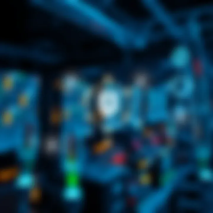 Illustration of Blockchain Use Cases in Telecommunications Diagram illustrating blockchain use cases in telecom