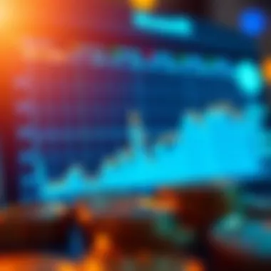 A graph depicting the market trends of Casascius coins over time