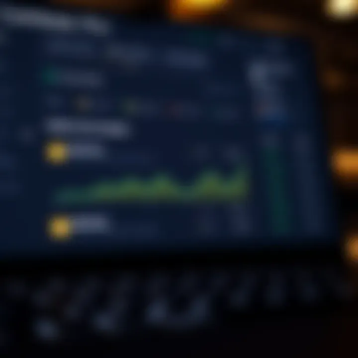 User interface of Coinbase Pro showcasing dollar-cost averaging options