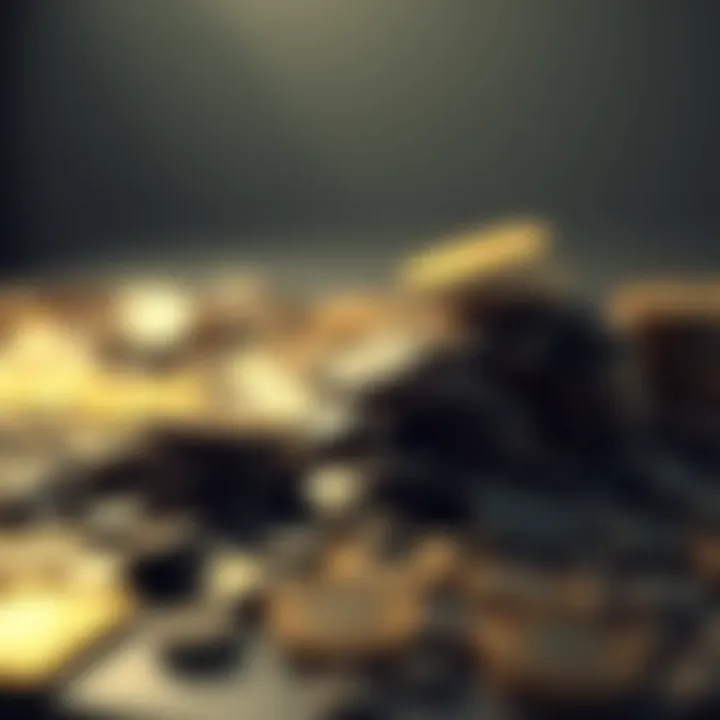 Visual representation of compounding effects on investments