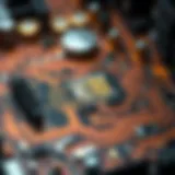 An intricate view of the ASIC Miner E9 showcasing its advanced circuitry