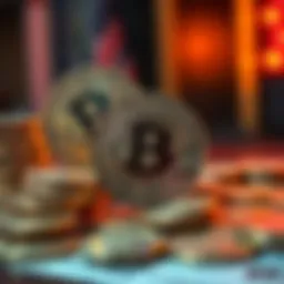 Cryptocurrency coins with cash exchange