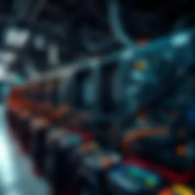 The Environmental Impact of ASIC Mining A depiction of the environmental impact associated with large-scale cryptocurrency mining operations.