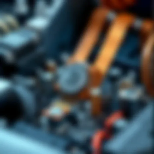 Close-up of ASIC mining hardware components