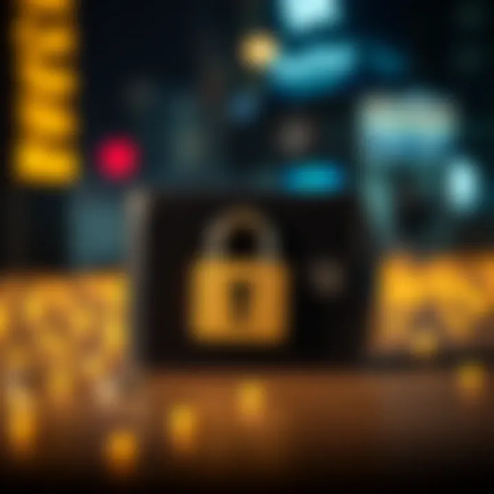 Secure wallet practices illustration