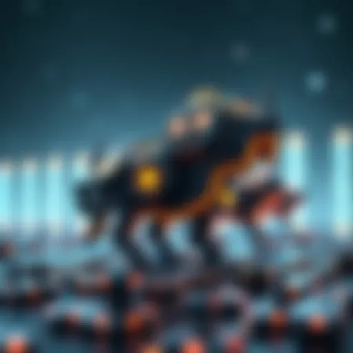 Visual representation of NFTs on the blockchain