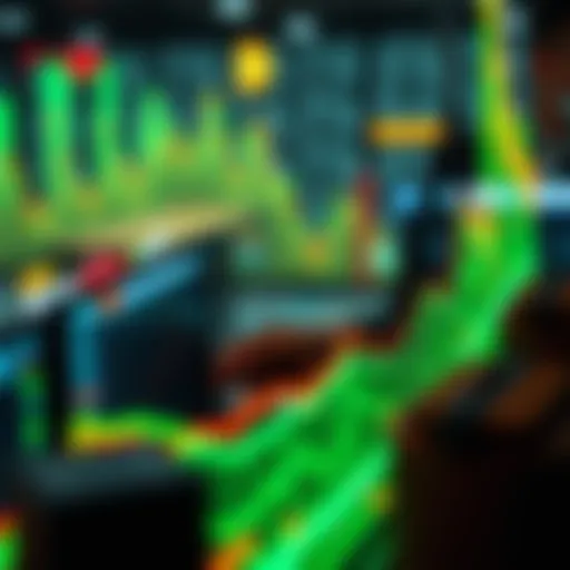 Cryptocurrency Market Trends Visual representation of cryptocurrency market trends