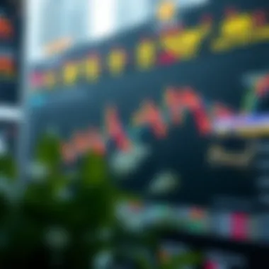 A graphical representation of market trends