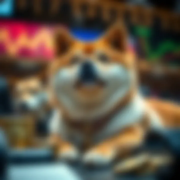 Symbolic representation of cryptocurrency and traditional finance integration