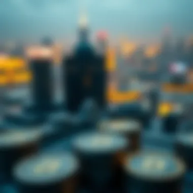 Graphical analysis of cryptocurrency market trends in multi-finance