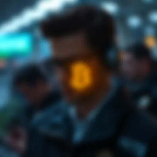 Digital identity verification concept in cryptocurrency