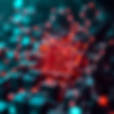 Illustration of blockchain technology structure