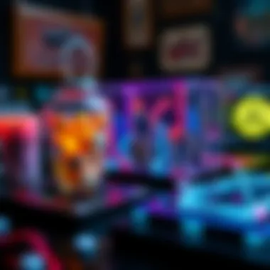 Digital Collectibles on Wax Blockchain Illustration of digital collectibles powered by Wax blockchain