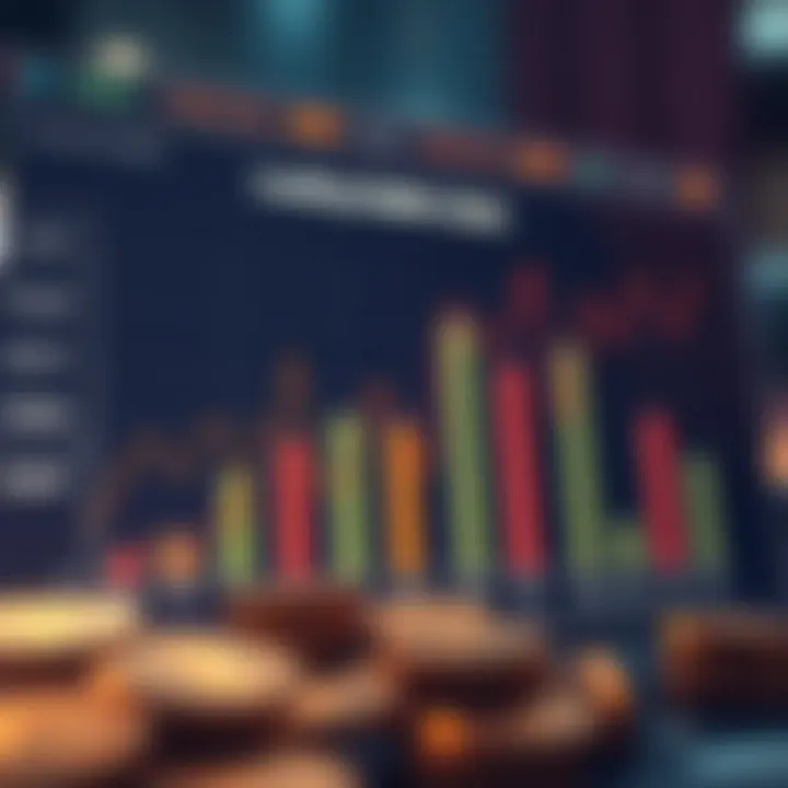 Graph showing the performance metrics of various stable coins