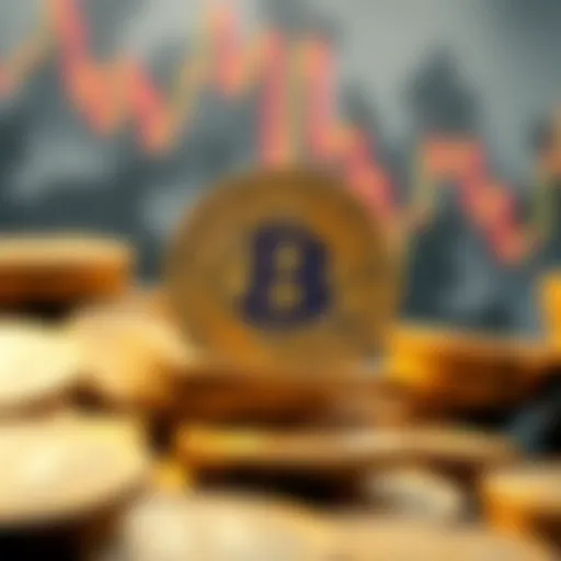 Abstract representation of cryptocurrency market trends