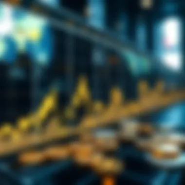 Graph showcasing historical performance of major cryptocurrencies