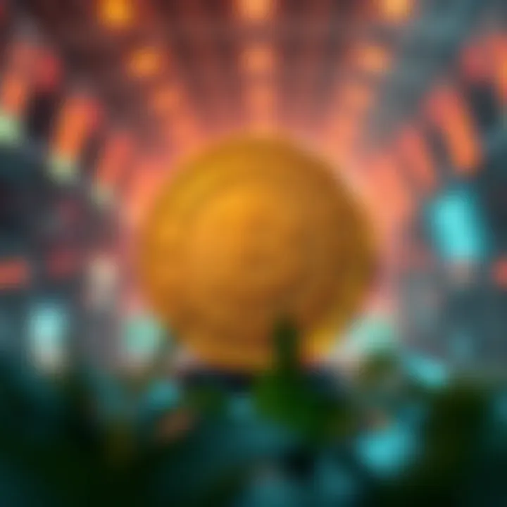 Decentralized Rewards System in Evergrow Coin Artistic depiction of decentralized rewards system within Evergrow Coin