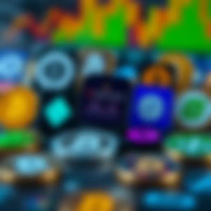 Icons of alternative trading platforms