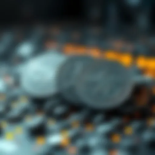 Carbon Tokens in the Digital Realm Conceptual representation of carbon tokens in a digital environment