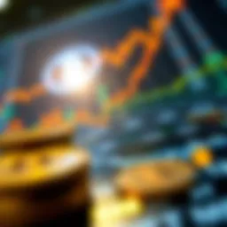 Graphical representation of cryptocurrency growth