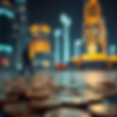 Futuristic depiction of cryptocurrency innovations