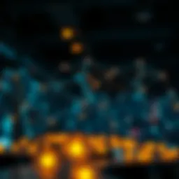 A visual representation of decentralized networks in cryptocurrency