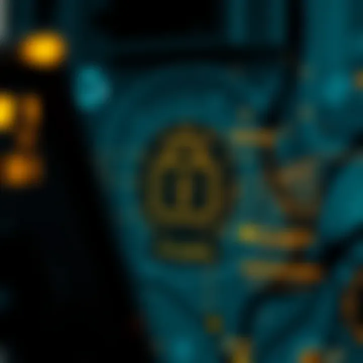 Illustration of security features in the ICP Wallet App, highlighting encryption and authentication