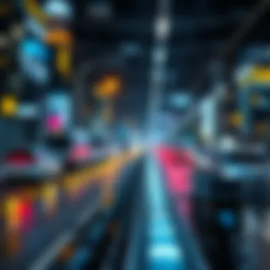 Visual representation of blockchain applications across various industries