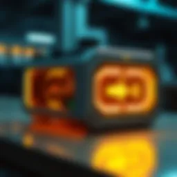 A futuristic wireless miner device highlighting its sleek design