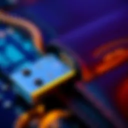 A close-up view of a USB crypto wallet with digital assets displayed