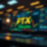 Visual representation of FTX trading platform interface