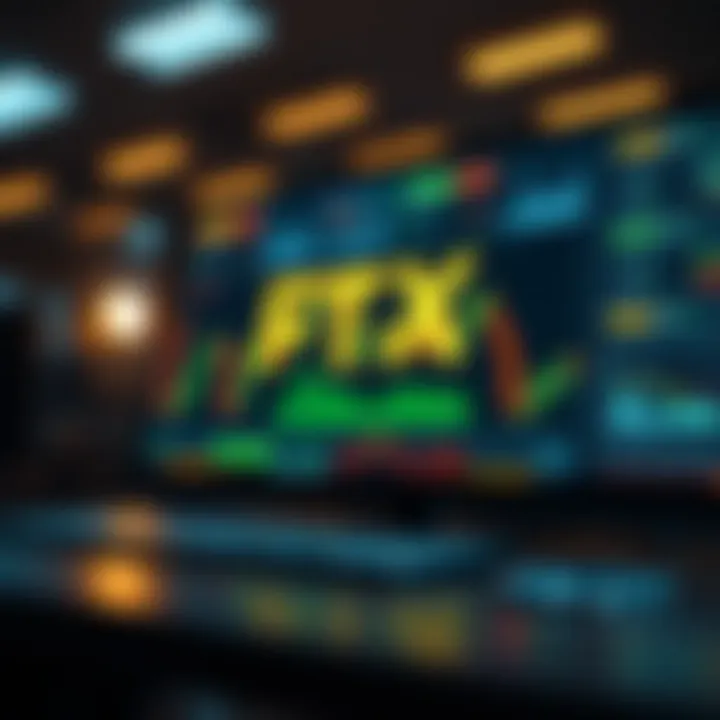 Visual representation of FTX trading platform interface