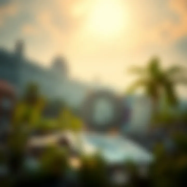 Conceptual image of future economic landscape