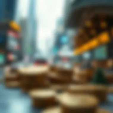 Futuristic depiction of financial markets evolving with tokenization