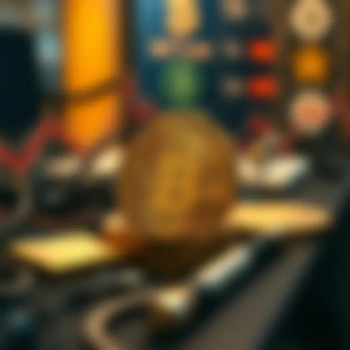 A graphical illustration of potential risks and rewards in crypto investments