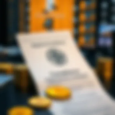 A regulatory document representing compliance in the crypto industry