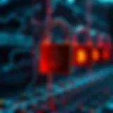 Secure digital locks symbolizing cryptocurrency exchange security