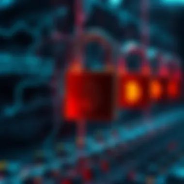 Secure digital locks symbolizing cryptocurrency exchange security