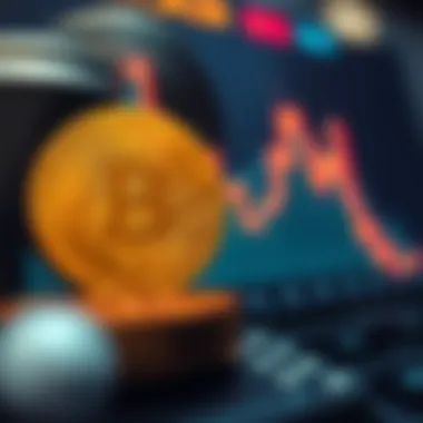 Graph showcasing market movements